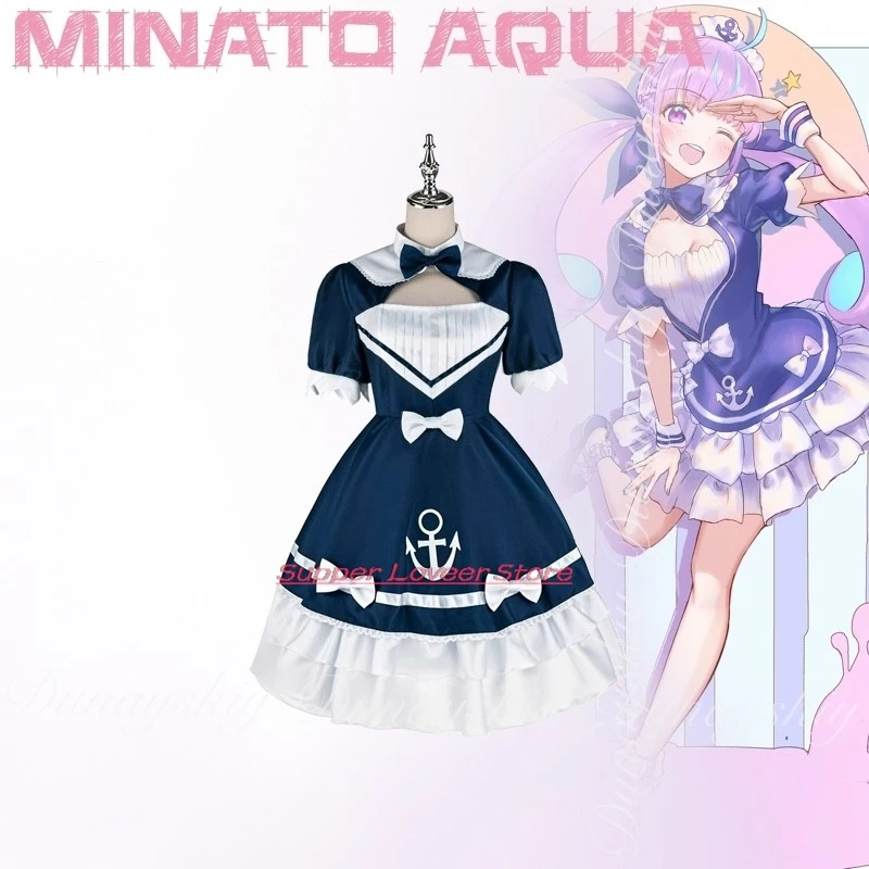 Anime Cosplay Hololive Gamers Virtual Anchor Minato Aqua Cosplay WithDark Lolita Dress Women Hanlloween Outfits
Anime Cosplay Hololive Gamers Virtual Anchor Minato Aqua Cosplay WithDark Lolita Dress Women Hanlloween Outfits