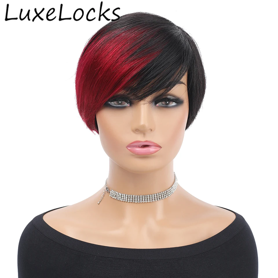 Short Pixie Cut Wigs Full Machine Made Wig With Bangs Wavy Ready To Wear Wigs Straight Hair 100% Remy Human Hair Wigs For Women
Short Pixie Cut Wigs Full Machine Made Wig With Bangs Wavy Ready To Wear Wigs Straight Hair 100% Remy Human Hair Wigs For Women