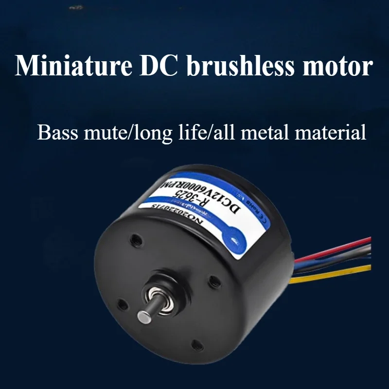 High-speed motor R-3625BLDC miniature DC brushless speed regulation miniature motor 12V24V high-power silent metal gear motor
High-speed motor R-3625BLDC miniature DC brushless speed regulation miniature motor 12V24V high-power silent metal gear motor