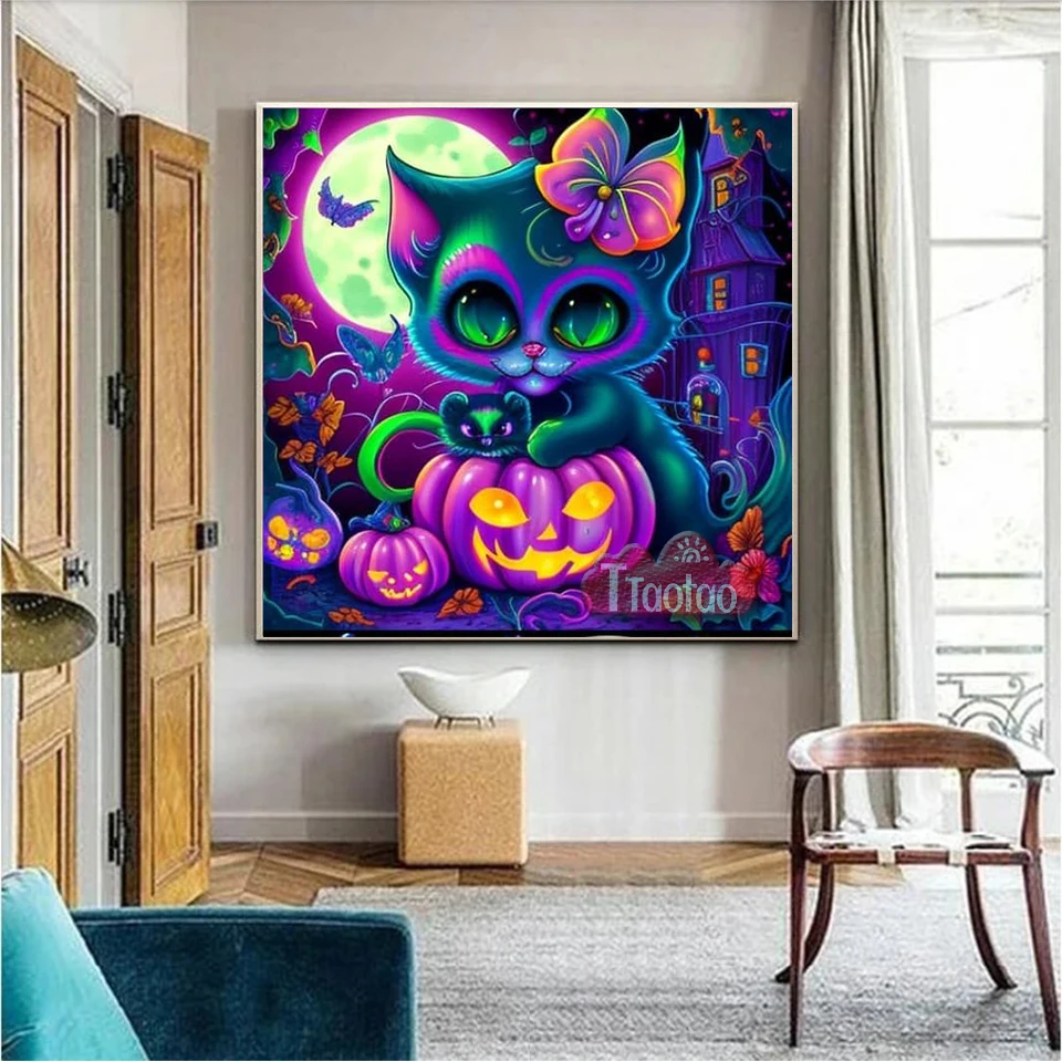 Cartoon Animal Diamond Painting Cross Stitch 5D Halloween Pumpkin Cat Rhinestone Picture DIY Full Square Round Mosaic Embroidery
Cartoon Animal Diamond Painting Cross Stitch 5D Halloween Pumpkin Cat Rhinestone Picture DIY Full Square Round Mosaic Embroidery
