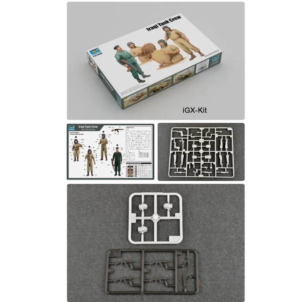 Trumpeter 00439 1/35 Scale Iraqi Vehicle Tank Troops Infantry Soldier Miniature Figure Plastic Assembly Building Model Kit
Trumpeter 00439 1/35 Scale Iraqi Vehicle Tank Troops Infantry Soldier Miniature Figure Plastic Assembly Building Model Kit