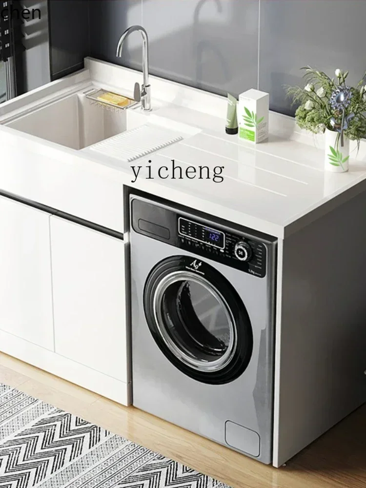 HT Solid Wood with Washboard Drum Washing Machine Companion Laundry Tub Integrated Laundry Tub Cabinet
HT Solid Wood with Washboard Drum Washing Machine Companion Laundry Tub Integrated Laundry Tub Cabinet
