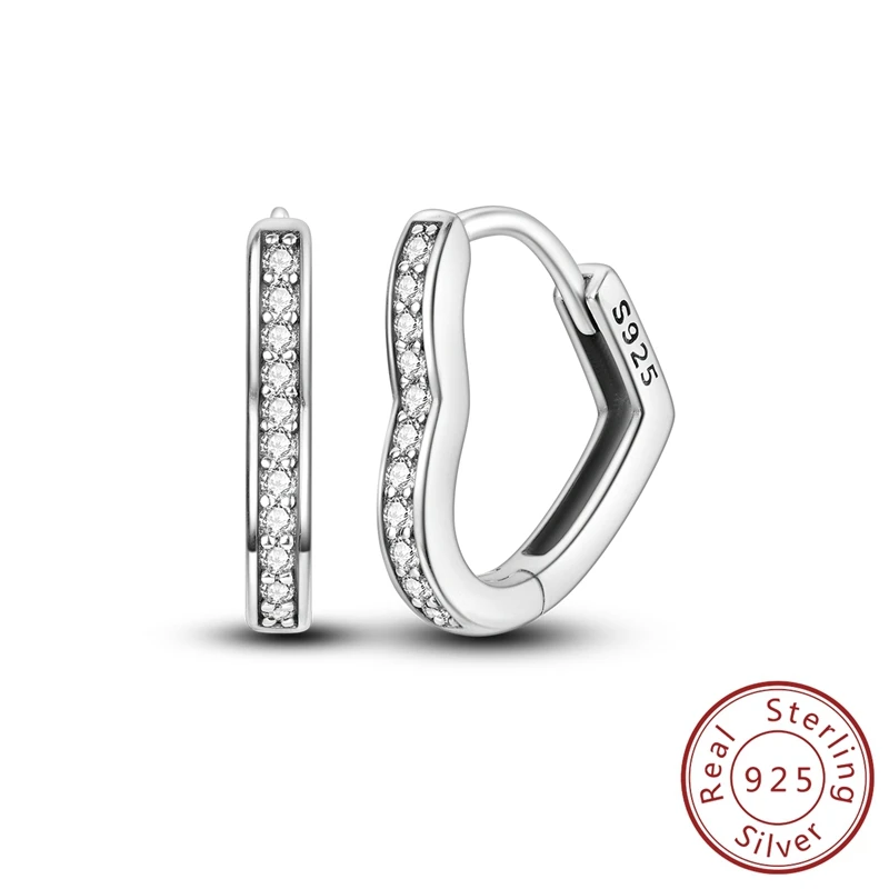 Glittering 100% 925 Sterling Silver Classic Stone inlaid Love Earrings For Women Luxury Jewelry Gifts
Glittering 100% 925 Sterling Silver Classic Stone inlaid Love Earrings For Women Luxury Jewelry Gifts