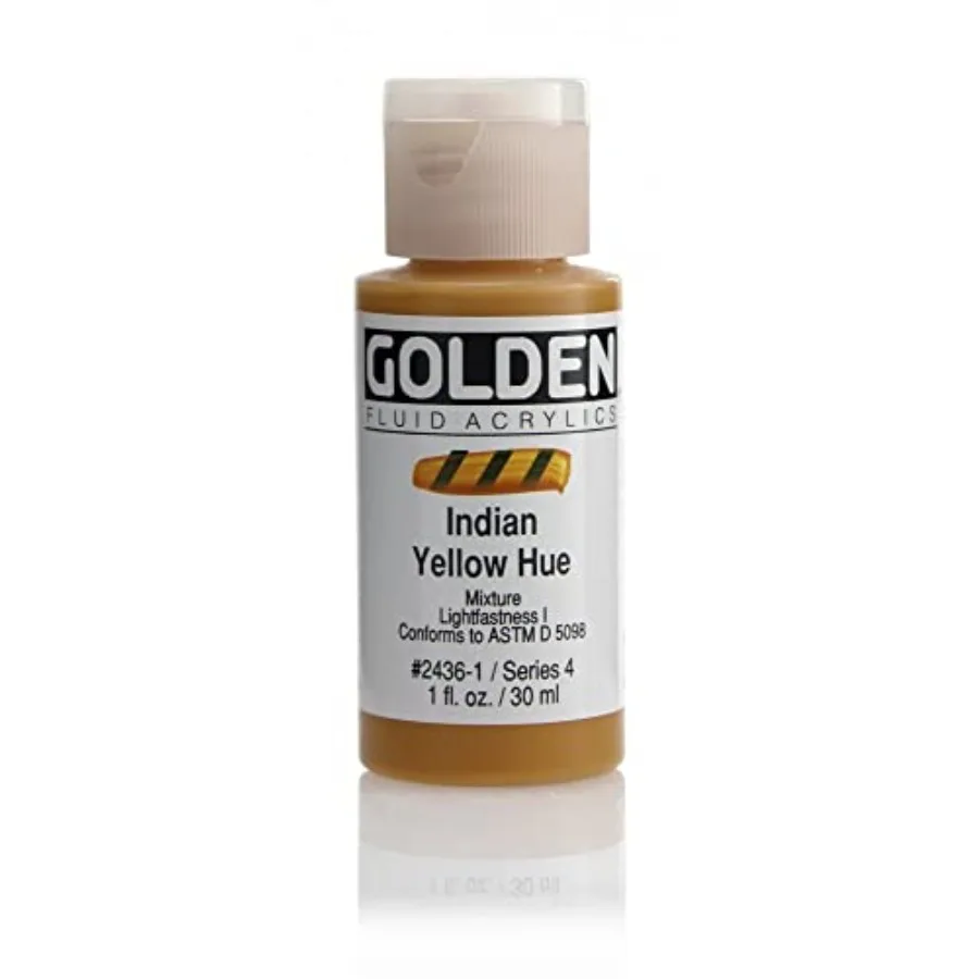Fluid Acrylic Paint 1 Ounce-Historical Indian Yellow Hue
Fluid Acrylic Paint 1 Ounce-Historical Indian Yellow Hue