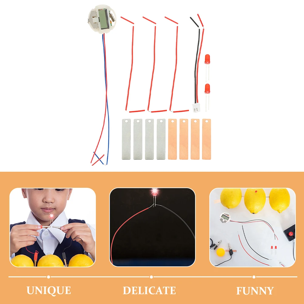 3Sets Fruit Experiment Kit Fun Science Activity Set for Kids Hands-on Learning Electronic Clock Making Student Energy
3Sets Fruit Experiment Kit Fun Science Activity Set for Kids Hands-on Learning Electronic Clock Making Student Energy