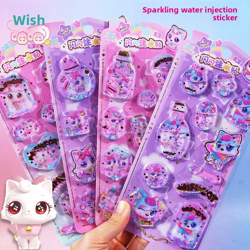 Наклейки Wish Meow с водой, меняющие форму при встряхивании – 3D-наклейки с кристаллами и движущимся песком, детские мультяшные наклейки с котиками, милые декоративные наклейки
Наклейки Wish Meow с водой, меняющие форму при встряхивании – 3D-наклейки с кристаллами и движущимся песком, детские мультяшные наклейки с котиками, милые декоративные наклейки