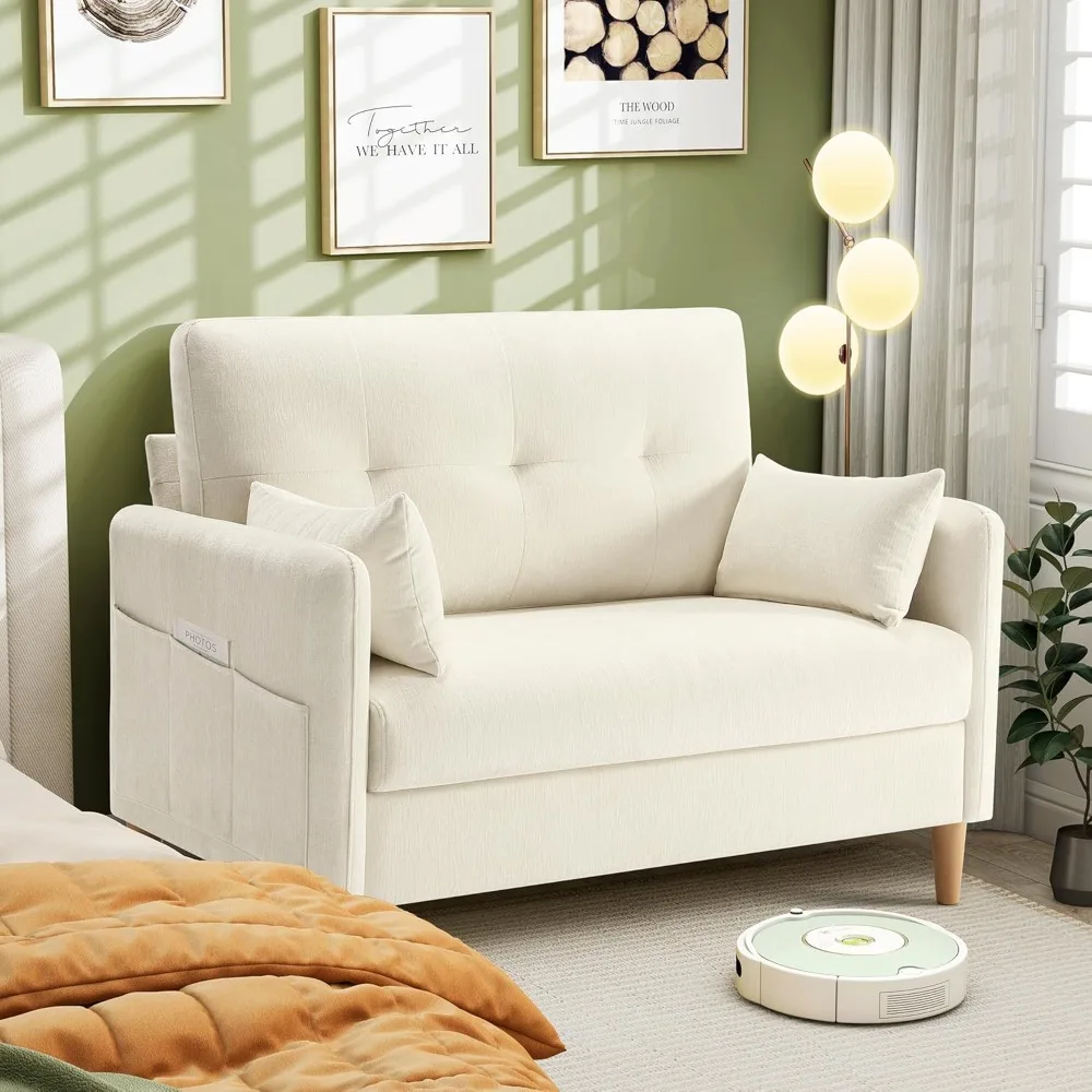 47” Small Couch for Living Room, Comfy Chenille Fabric Love Seat for Bedroom withThrow Pillow,Removable Cushion Cover
47” Small Couch for Living Room, Comfy Chenille Fabric Love Seat for Bedroom withThrow Pillow,Removable Cushion Cover