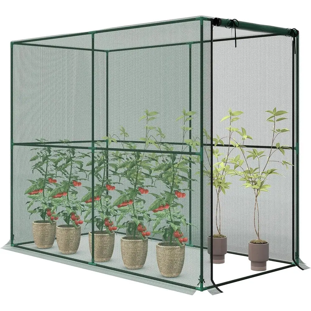 Большой тент для защиты растений 6,6' x 3,3' x 5,2' с дверцей на молнии для садоводства и выращивания овощей на открытом воздухе
Большой тент для защиты растений 6,6' x 3,3' x 5,2' с дверцей на молнии для садоводства и выращивания овощей на открытом воздухе