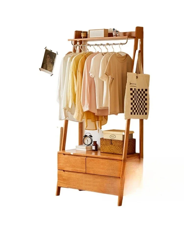 Solid wood coat rack storage cabinet integrated bedroom floor hanger entry area hanging clothes rack entrance
Solid wood coat rack storage cabinet integrated bedroom floor hanger entry area hanging clothes rack entrance