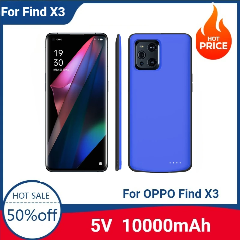 New 10000mAh Powerbank Cover For OPPO Find X3 Extended Battery Charger Cases Power Bank Portable Charging Cover Case
New 10000mAh Powerbank Cover For OPPO Find X3 Extended Battery Charger Cases Power Bank Portable Charging Cover Case