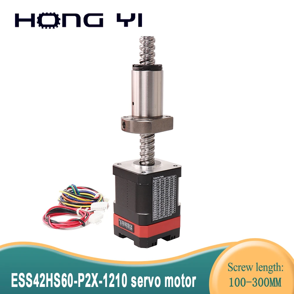1 closed-loop servo stepping motor 1.8A large torque 70N.cm 42HS60-P2X motor ball screw SFU1210 L200MM, for CNC 4- wire
1 closed-loop servo stepping motor 1.8A large torque 70N.cm 42HS60-P2X motor ball screw SFU1210 L200MM, for CNC 4- wire