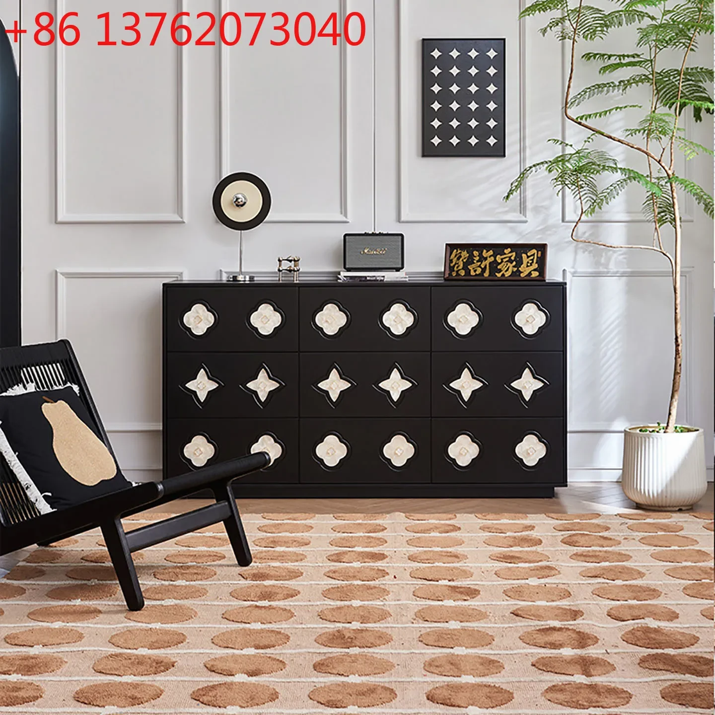 French black retro shell solid wood nine chest chest drawer storage cabinet
French black retro shell solid wood nine chest chest drawer storage cabinet