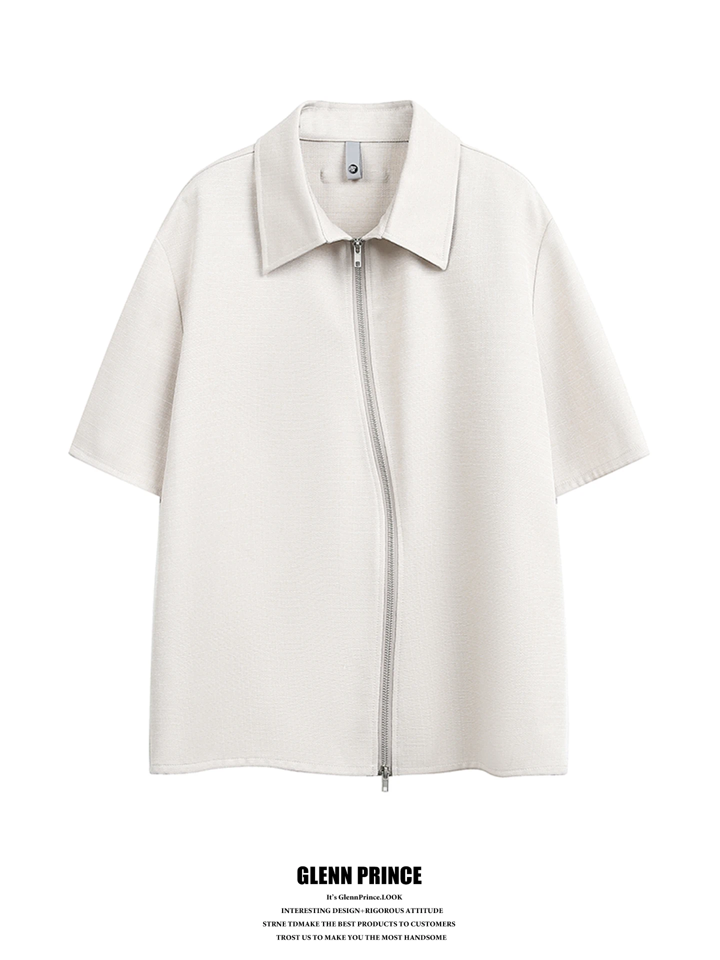 GPstudio American High Street Zipper Pure Color Collar Short Sleeve Men's Shirt Cleanfit Shoulder Elegant Nerd Shirt
GPstudio American High Street Zipper Pure Color Collar Short Sleeve Men's Shirt Cleanfit Shoulder Elegant Nerd Shirt
