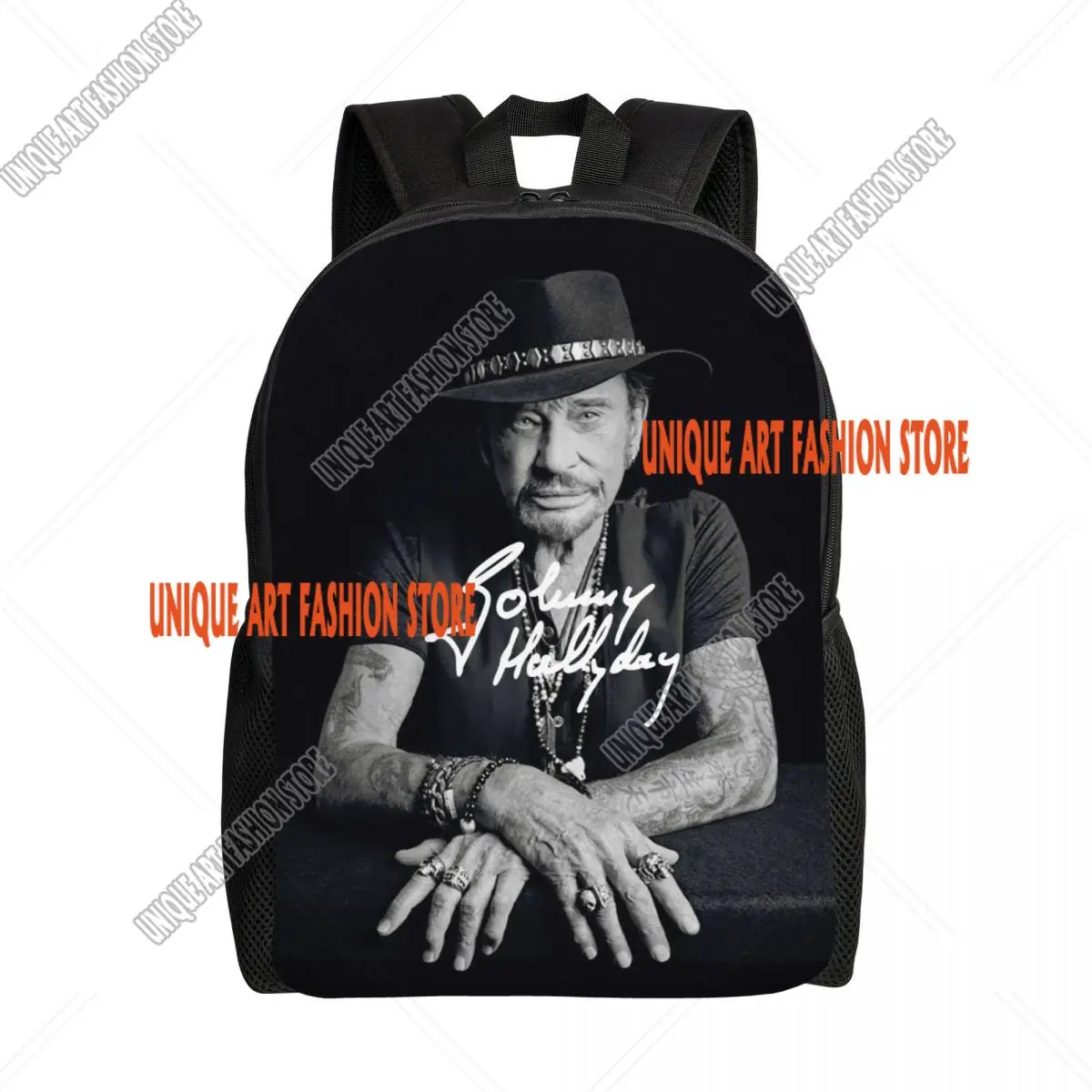 French Rock Legend Johnny Hallyday Travel Backpack Women Men School Laptop Bookbag College Student Daypack Bags
French Rock Legend Johnny Hallyday Travel Backpack Women Men School Laptop Bookbag College Student Daypack Bags