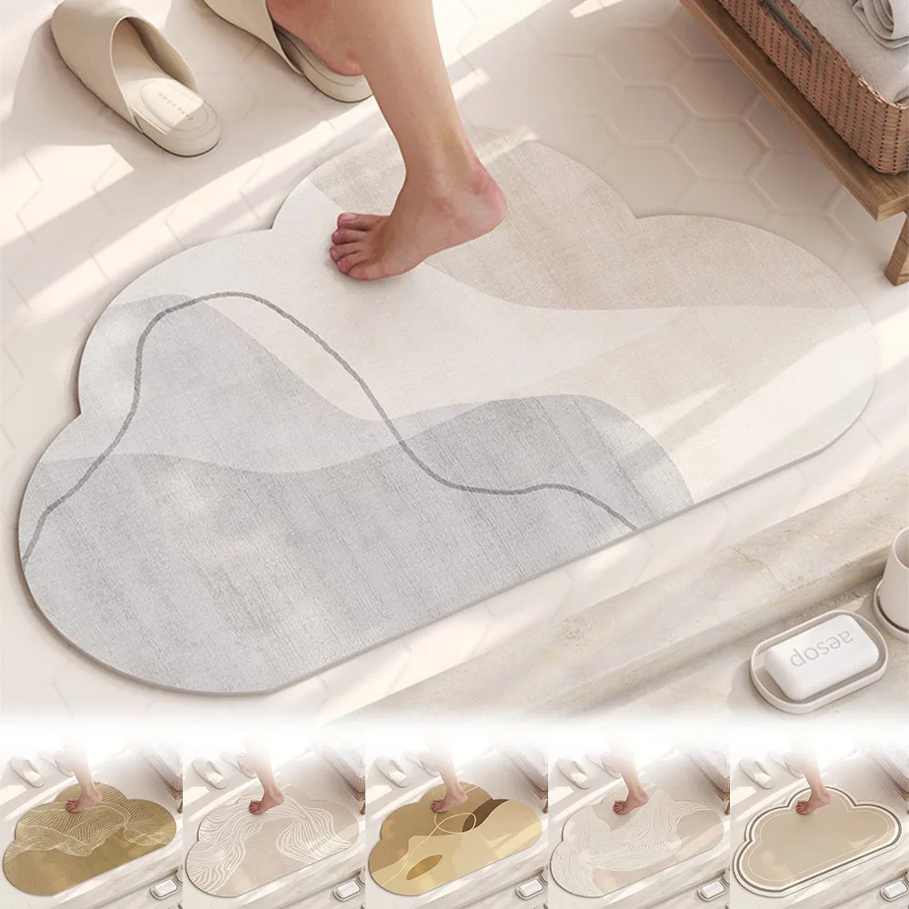 1PC Irregular Shape Luxury Bathroom Foot Mats Absorbent Bath Mat Non Slip Quick Dry Home Decor Bath Mat Toilet Entrance Area Rug
1PC Irregular Shape Luxury Bathroom Foot Mats Absorbent Bath Mat Non Slip Quick Dry Home Decor Bath Mat Toilet Entrance Area Rug