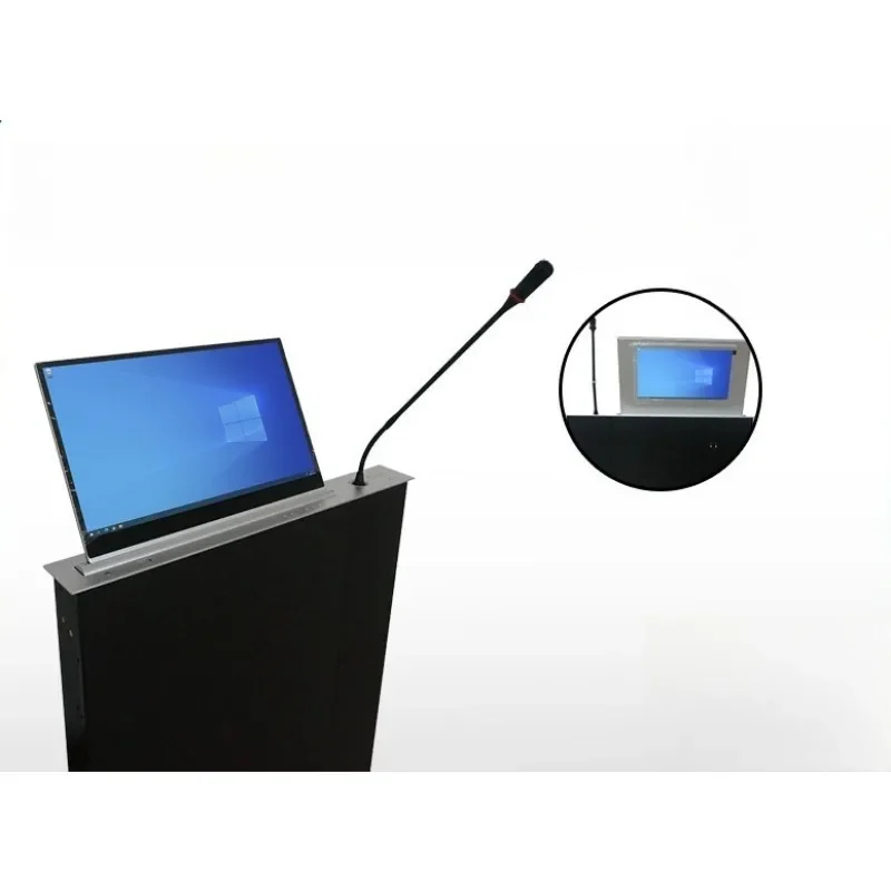 LCD screen lifter Paperless conference system Conference table card display with microphone lift all-in-one machine
LCD screen lifter Paperless conference system Conference table card display with microphone lift all-in-one machine
