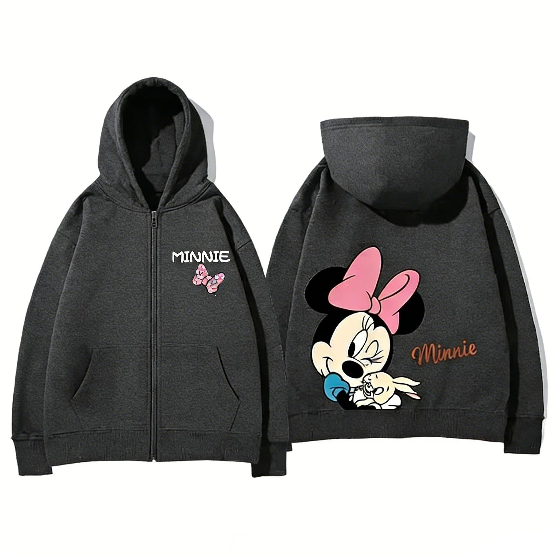 Худи на молнии с принтом Минни и Микки Диснея для женщин и мужчин, весна 2026, повседневная уличная одежда, мультяшная куртка, топы для пар в стиле Y2K
Худи на молнии с принтом Минни и Микки Диснея для женщин и мужчин, весна 2026, повседневная уличная одежда, мультяшная куртка, топы для пар в стиле Y2K