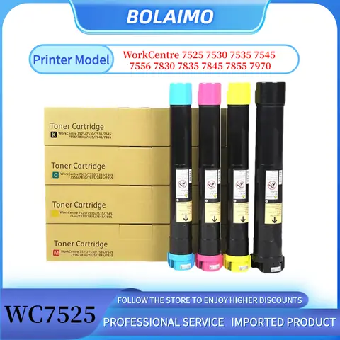 WC7525 Compatible Toner Cartridge For Xerox Workcentre 7525 7530 7535 7545 7556 7830 7835 7845 7855 7970 Copier