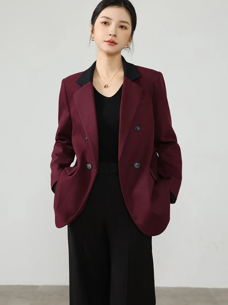 DianThia Women's Tweed Patchwork Collar Suit Jaet Casual Color Blo Faionable Spring New Arrival Straight Cut Long Sve
DianThia Women's Tweed Patchwork Collar Suit Jaet Casual Color Blo Faionable Spring New Arrival Straight Cut Long Sve