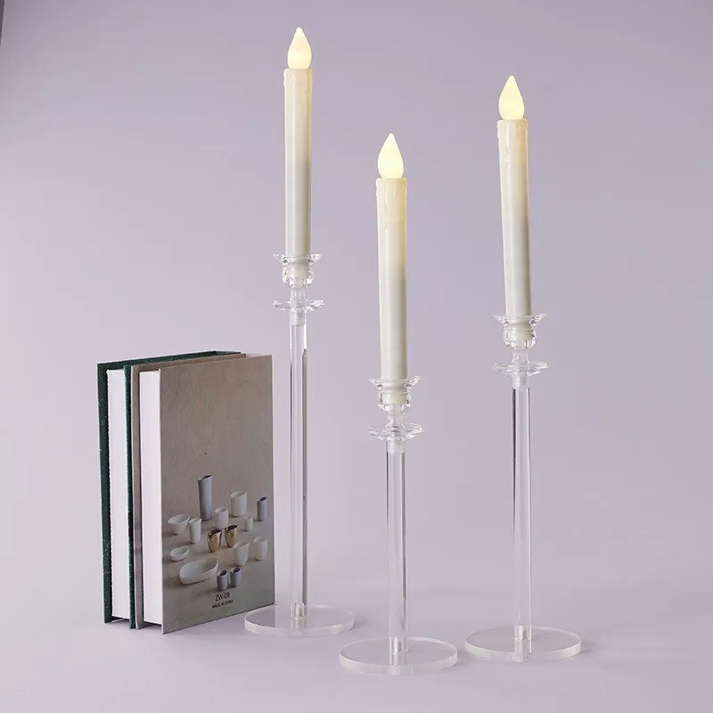 Romantic Acrylic Candle Holder Creative Transparent Table Decor Candlelight Wedding Props Multipurpose Artistic Home Decoration
Romantic Acrylic Candle Holder Creative Transparent Table Decor Candlelight Wedding Props Multipurpose Artistic Home Decoration