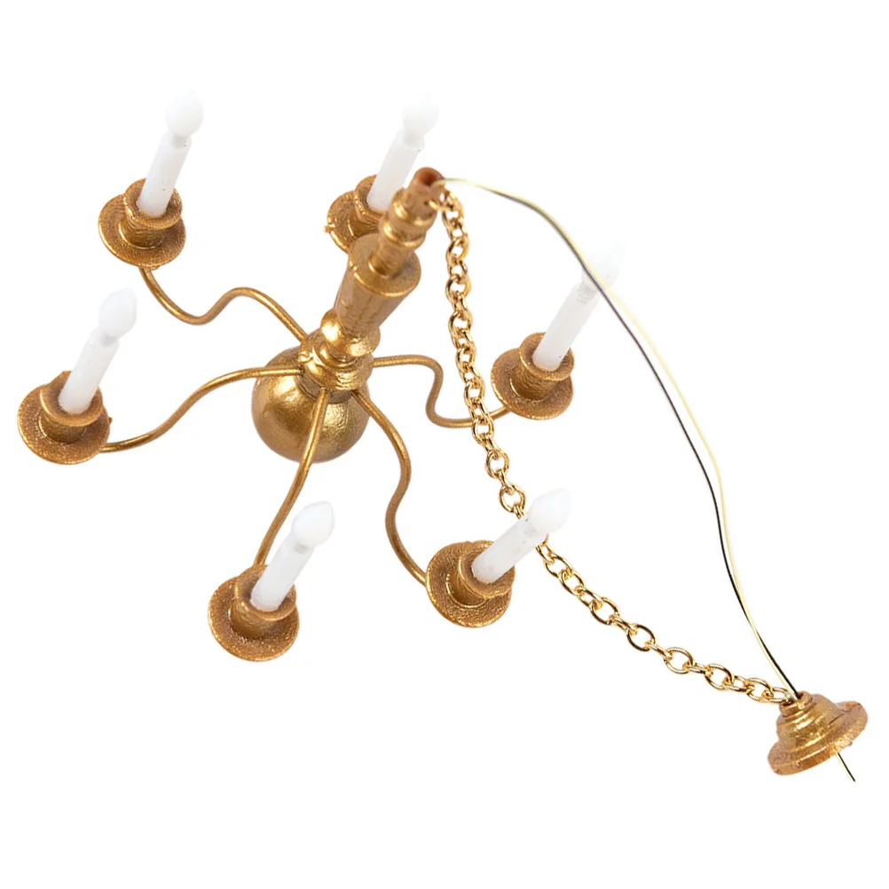 Mini House Model Chandelier Gold White Light Landscape Decorative Lamp Sand Table Lighting Accessory Mini Ceiling Lamp
Mini House Model Chandelier Gold White Light Landscape Decorative Lamp Sand Table Lighting Accessory Mini Ceiling Lamp