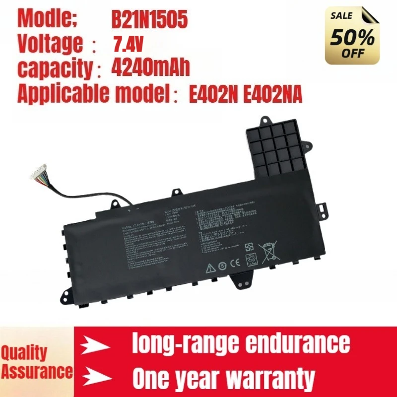 B21N1505 Аккумулятор для ноутбука ASUS E402N E402NA B21N1505 Аккумулятор для ноутбука большой емкости 7,4 В 4240 мАч
B21N1505 Аккумулятор для ноутбука ASUS E402N E402NA B21N1505 Аккумулятор для ноутбука большой емкости 7,4 В 4240 мАч