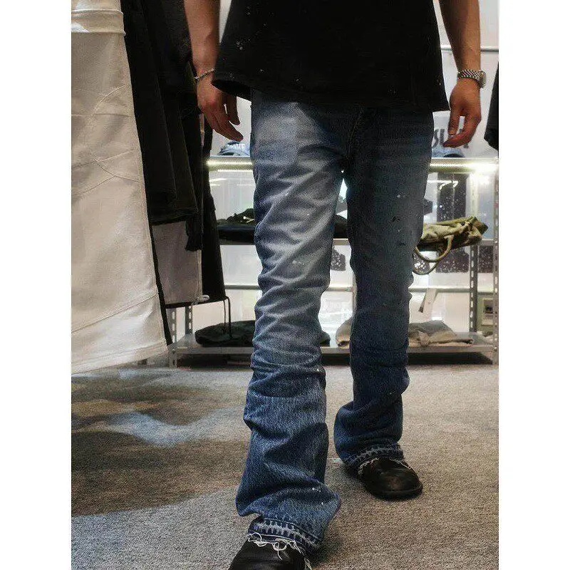 Retro Washed American Style Graffiti Distressed Wide Leg Jeans Men Women Loose Fit Long Trousers Casual Straight Cut Pants
Retro Washed American Style Graffiti Distressed Wide Leg Jeans Men Women Loose Fit Long Trousers Casual Straight Cut Pants