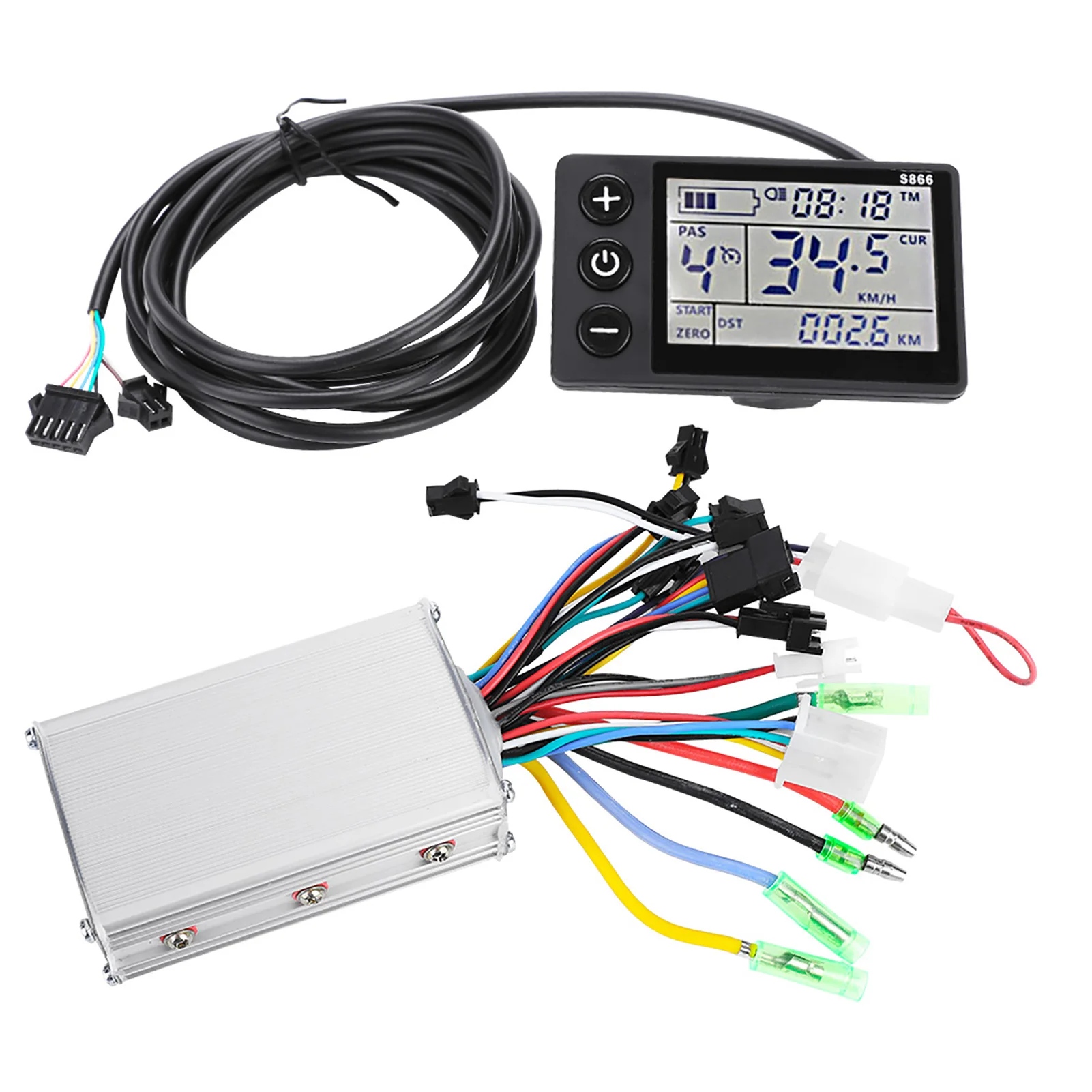 24V 36V 48V Electric Bike Controller and Waterproof LCD Display Panel Kit Electric Bicycle Scooter Brushless Controller Set
24V 36V 48V Electric Bike Controller and Waterproof LCD Display Panel Kit Electric Bicycle Scooter Brushless Controller Set