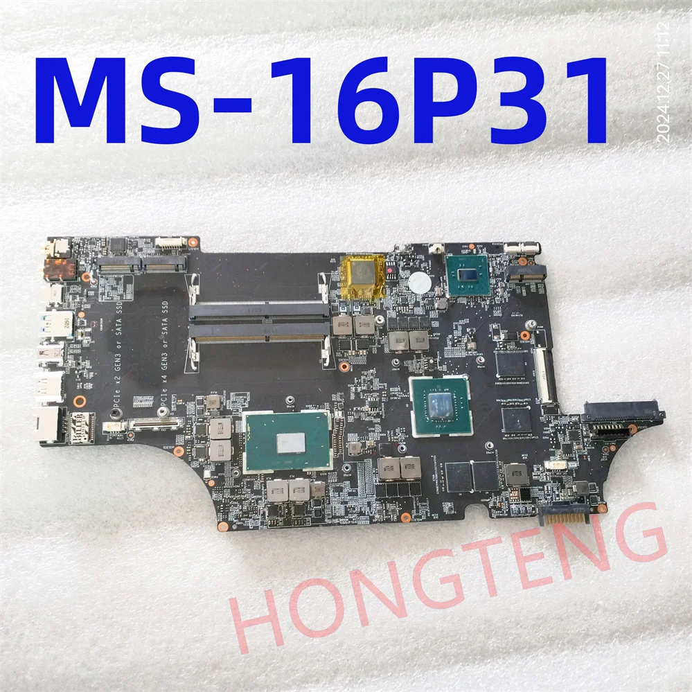 Оригинальная материнская плата MS-16P31 для ноутбука MSI GE73 7RD Raider MS-16P3 GE63 MS-17C3 MS-17C31 с I7-7700HQ и GTX1050M
Оригинальная материнская плата MS-16P31 для ноутбука MSI GE73 7RD Raider MS-16P3 GE63 MS-17C3 MS-17C31 с I7-7700HQ и GTX1050M