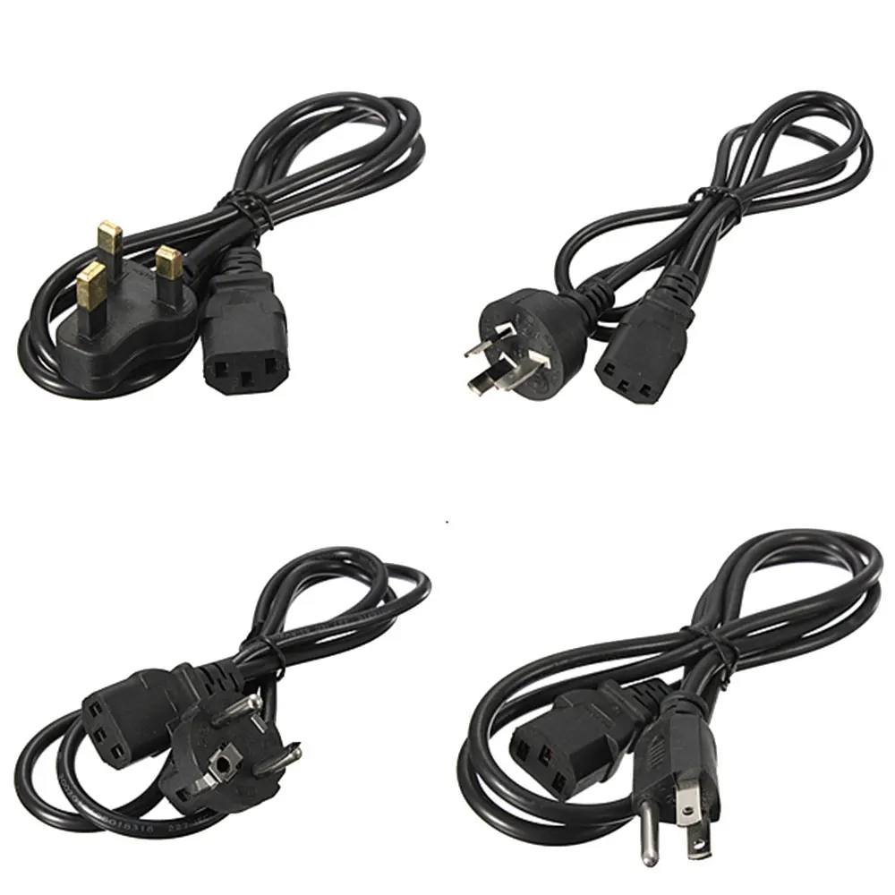 Computer Power Cord EU AU US UK 1.2M PC Power Supply Cable 3 Prong C13 10A Black Replacement For Printer Projectors Monitor
Computer Power Cord EU AU US UK 1.2M PC Power Supply Cable 3 Prong C13 10A Black Replacement For Printer Projectors Monitor