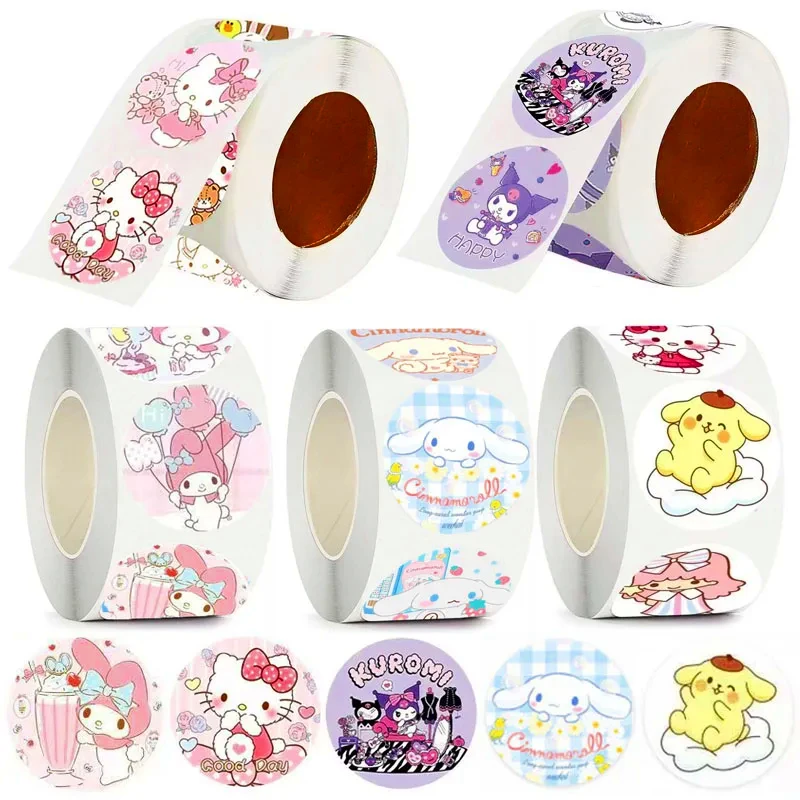 1 рулон круглых этикеток Hello Kitty, 500 шт., милые аниме наклейки Sanrio Kuromi My Melody, украшения для детского дня рождения
1 рулон круглых этикеток Hello Kitty, 500 шт., милые аниме наклейки Sanrio Kuromi My Melody, украшения для детского дня рождения