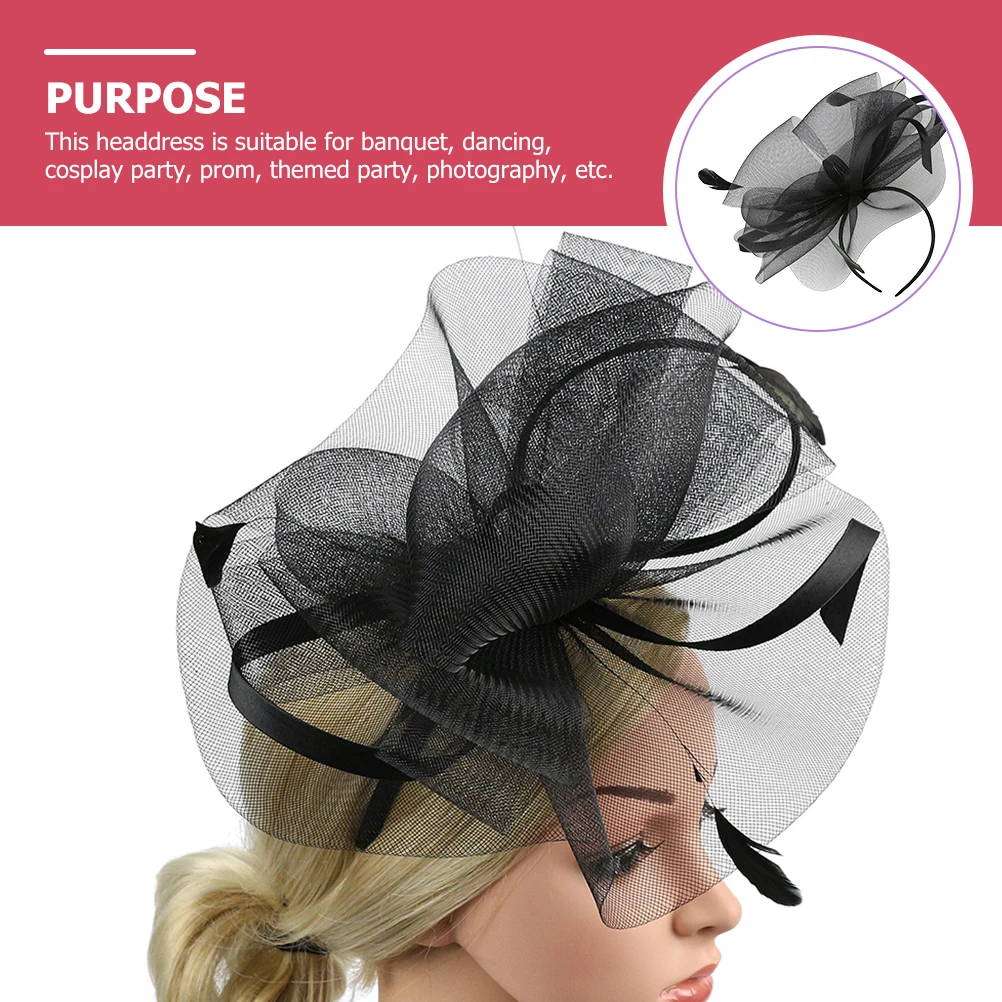 Barrette Hat Vintage Mesh Bridal Headdress Detachable Fascinator Hair Toppers for Women Tea Party Headb Prom Photoshoot 
Barrette Hat Vintage Mesh Bridal Headdress Detachable Fascinator Hair Toppers for Women Tea Party Headb Prom Photoshoot