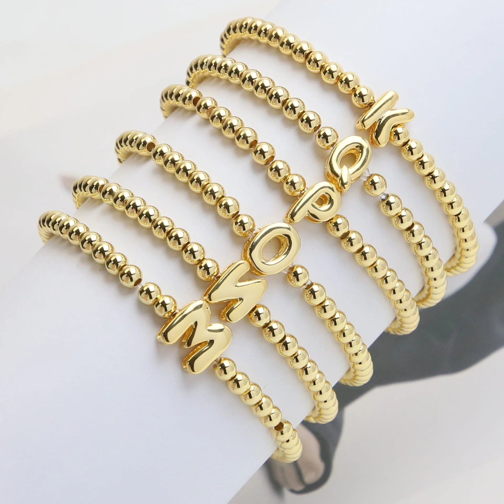 Hot Sale Glossy Balloon Cute 26 Small English Letters Bracelet for Women Copper Elastic Wire Beaded Bracelet Fashionable Jewelry
Hot Sale Glossy Balloon Cute 26 Small English Letters Bracelet for Women Copper Elastic Wire Beaded Bracelet Fashionable Jewelry