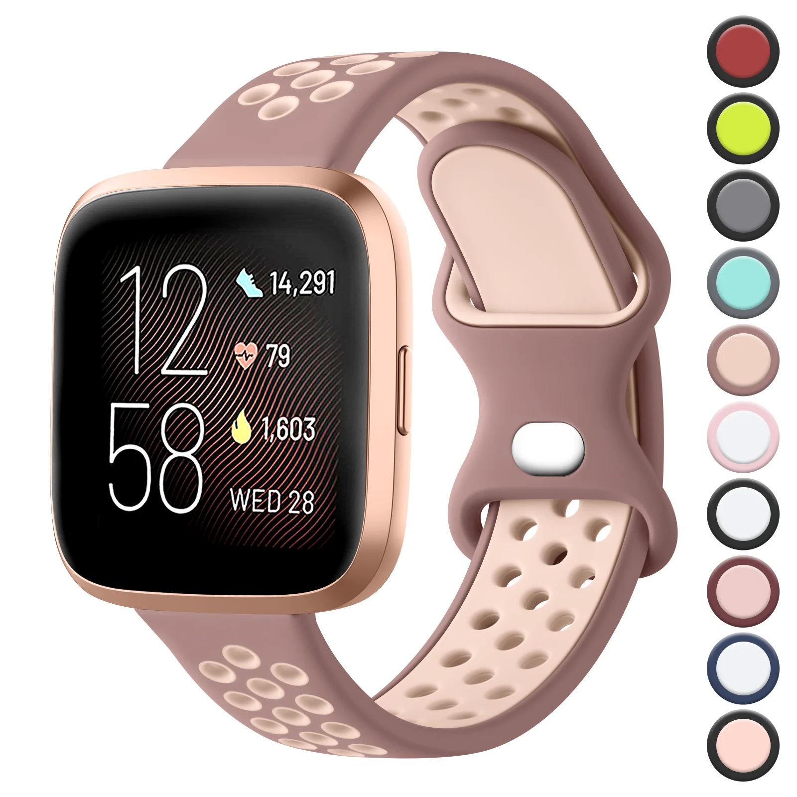 Двухцветный силиконовый ремешок для Fitbit Versa1/Versa 2, спортивный Браслет для Fitbit Versa Lite, ремешок для часов
Двухцветный силиконовый ремешок для Fitbit Versa1/Versa 2, спортивный Браслет для Fitbit Versa Lite, ремешок для часов