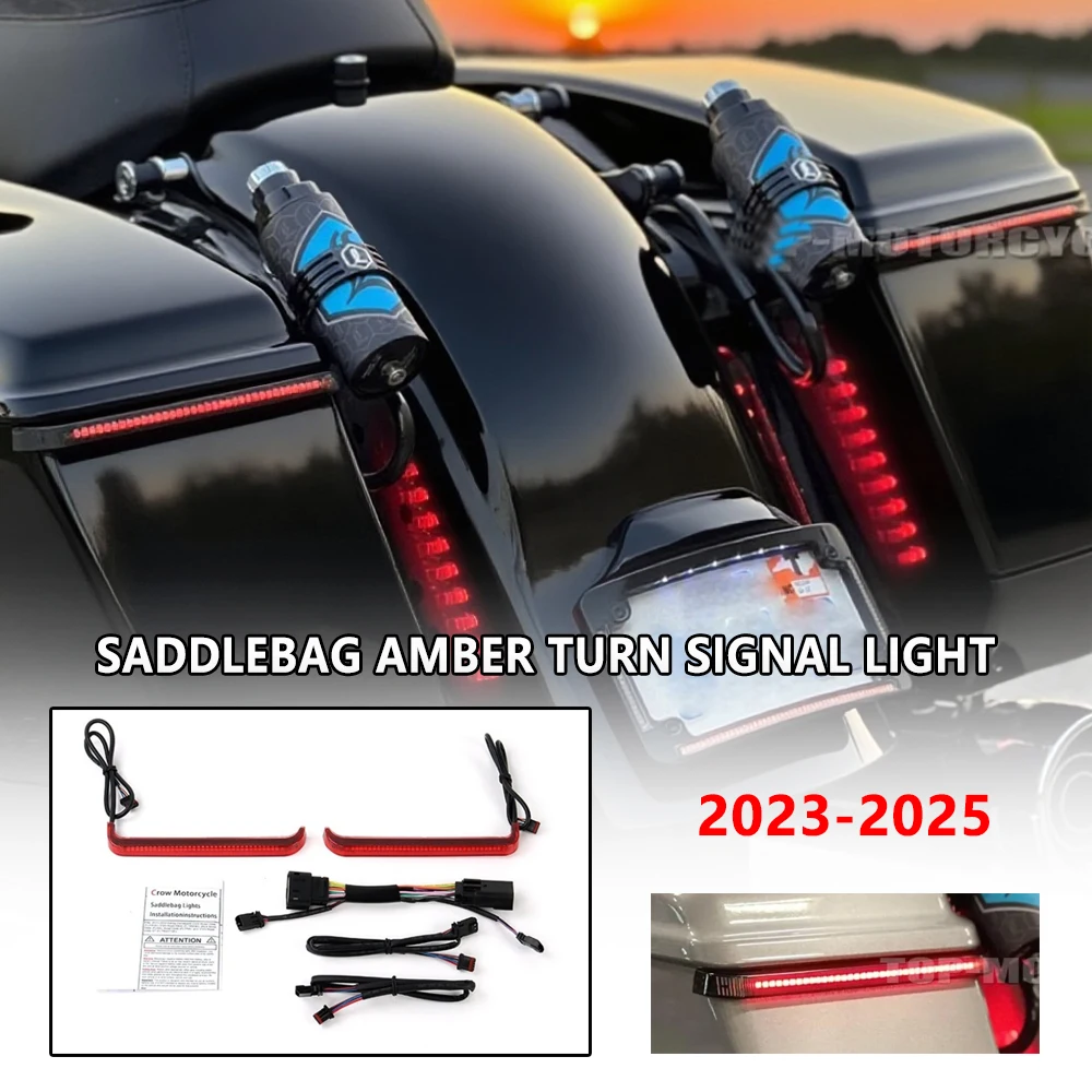LED Tracer Rear Saddlebag Lights For Harley CVO Street Glide Road Glide ST (2023-2025) Turn Brake Run Indicator New
LED Tracer Rear Saddlebag Lights For Harley CVO Street Glide Road Glide ST (2023-2025) Turn Brake Run Indicator New