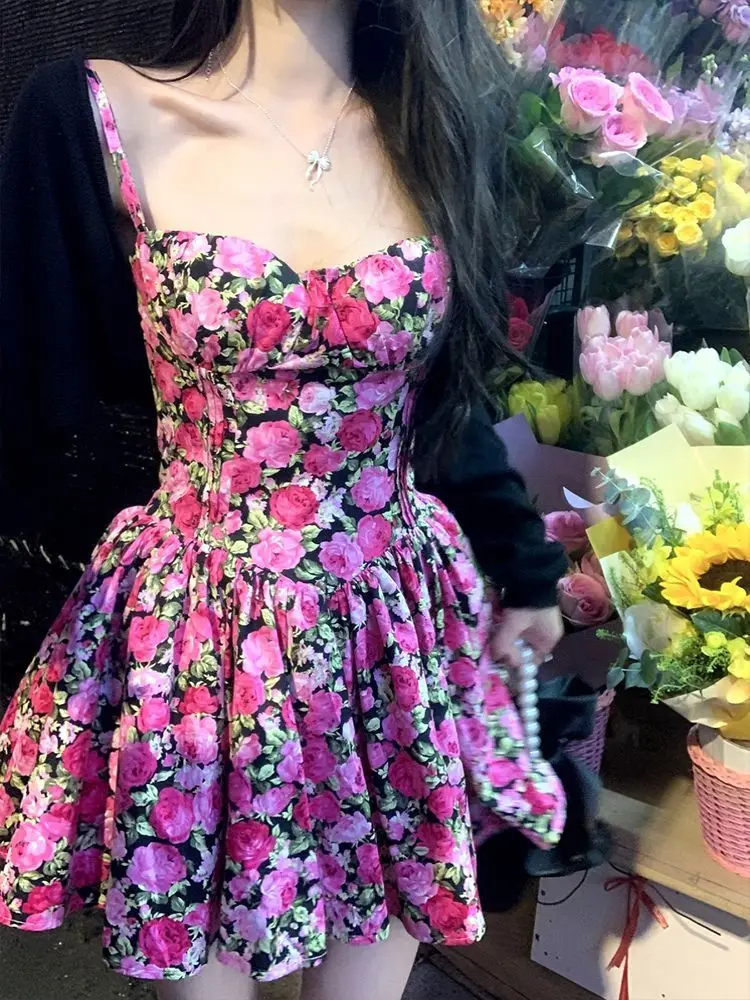 Harajuku Korean Woman Clothes Flower Graphic Dress Y2k Sweet Fashion Elegant Party Tank Skirt High waist Casual Women's dresses
Harajuku Korean Woman Clothes Flower Graphic Dress Y2k Sweet Fashion Elegant Party Tank Skirt High waist Casual Women's dresses
