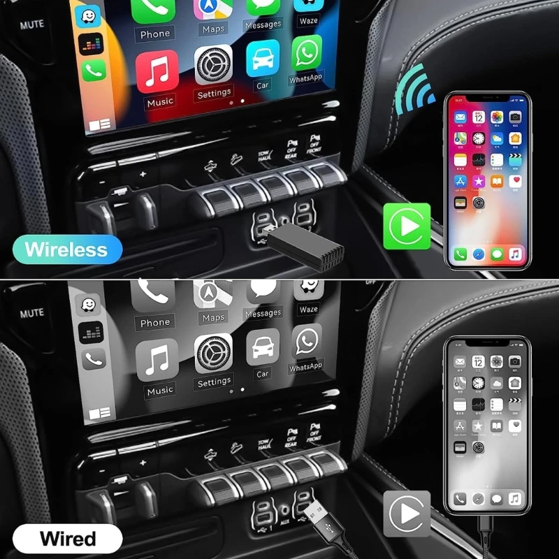Car Play Adapter for Phone Screen Mirrorring Dongle Converter Navigation Support
Car Play Adapter for Phone Screen Mirrorring Dongle Converter Navigation Support