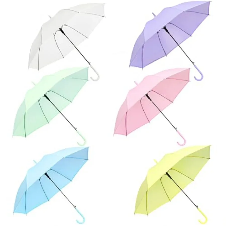Clear Umbrella Bulk Transparent Rain Umbrellas Windproof Waterproof with J Hook Handle for Wedding Party Photography Outdoor Tr
Clear Umbrella Bulk Transparent Rain Umbrellas Windproof Waterproof with J Hook Handle for Wedding Party Photography Outdoor Tr