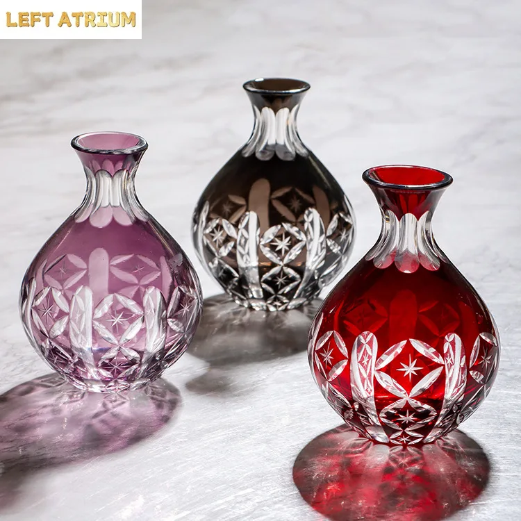 Japanese-style Edo cut cut flower engraved sake glass sake jug set Light luxury big belly engraved Baijiu cup
Japanese-style Edo cut cut flower engraved sake glass sake jug set Light luxury big belly engraved Baijiu cup