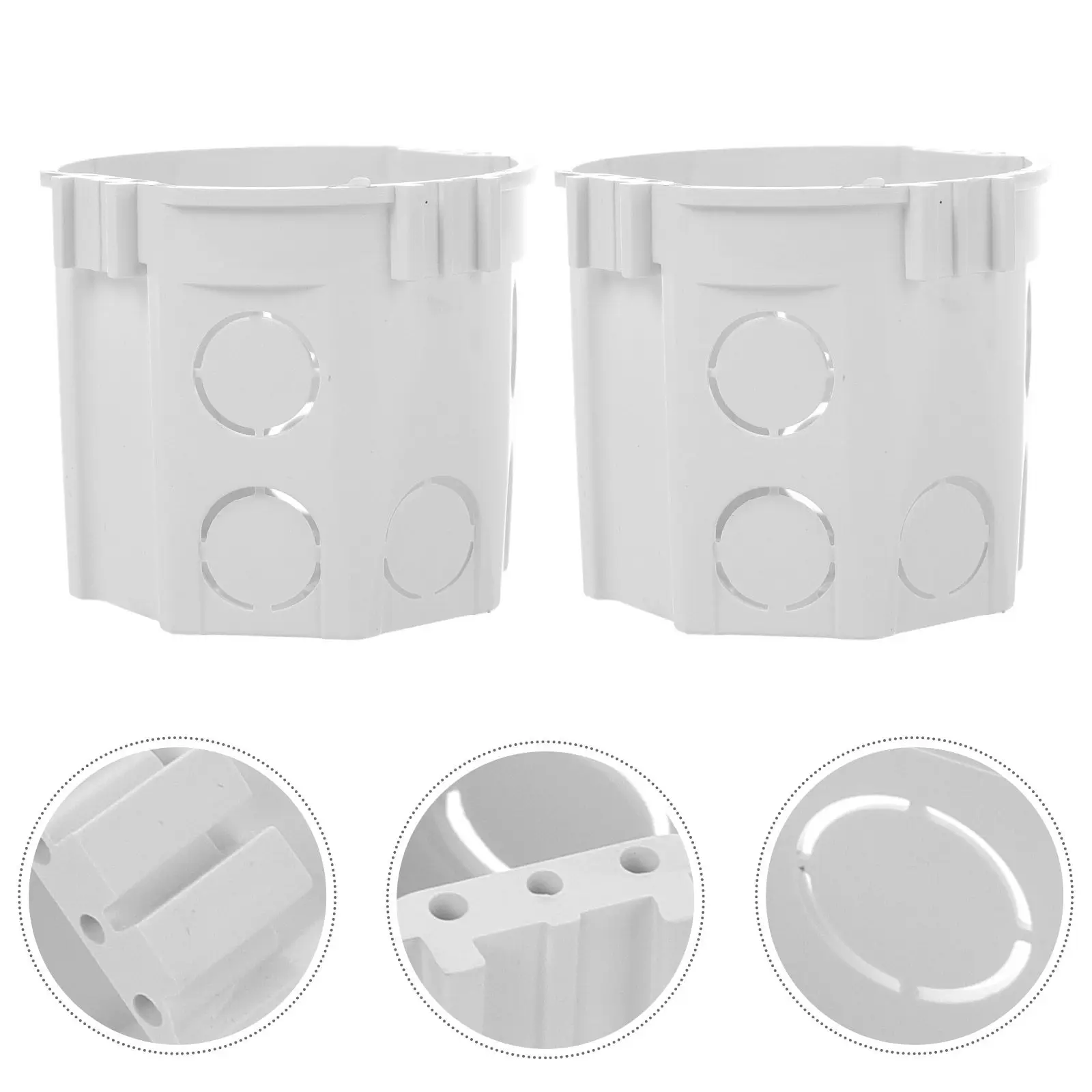 2 шт. круглых электрических настенных коробок стандарта ЕС, пластиковые распределительные коробки для выключателей, для дома, офиса, коммерческих объектов, электрические коробки для розеток
2 шт. круглых электрических настенных коробок стандарта ЕС, пластиковые распределительные коробки для выключателей, для дома, офиса, коммерческих объектов, электрические коробки для розеток