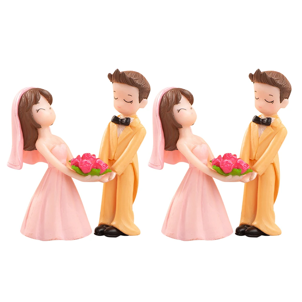 2 Pairs White Couple Figurines Romantic Micro Landscape Ornaments Home Decor DIY Wedding Cake Topper Valentine Desktop Sculpture
2 Pairs White Couple Figurines Romantic Micro Landscape Ornaments Home Decor DIY Wedding Cake Topper Valentine Desktop Sculpture