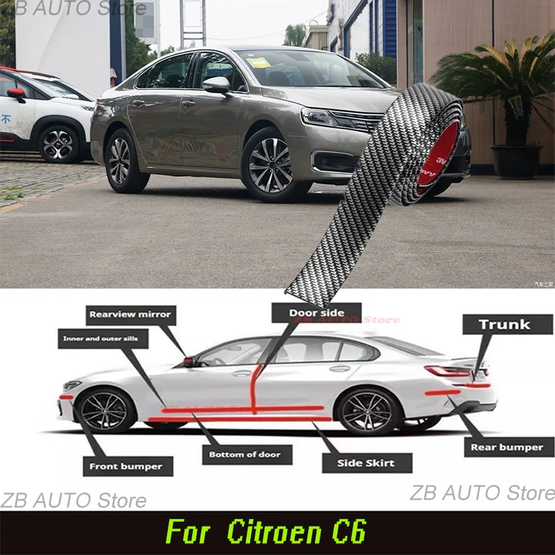For Citroen C6 Strong adhesive bumper strip, front and rear lip side skirts, collision and scratch resistant, suitable
For Citroen C6 Strong adhesive bumper strip, front and rear lip side skirts, collision and scratch resistant, suitable