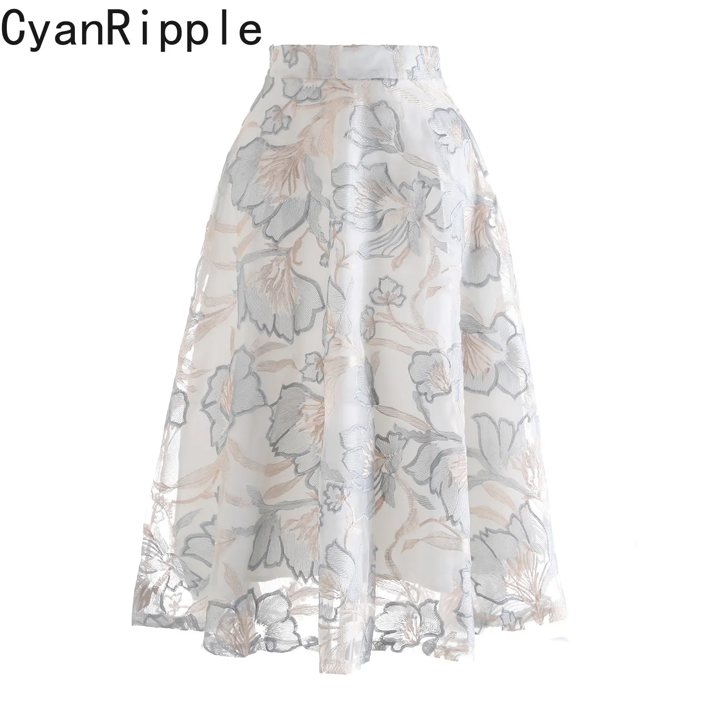 High Quality Spring Summer Elegant Fairy Skirt High Waist Flowers Embroidery All-match Mid-length A-line Female Goddess Skirts
High Quality Spring Summer Elegant Fairy Skirt High Waist Flowers Embroidery All-match Mid-length A-line Female Goddess Skirts