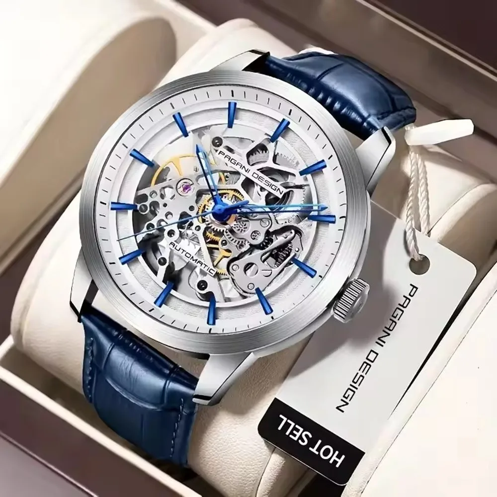 Paganidesign Men's Stainless Steel Mechanical Wristwatch Hollow out Top Luxury Waterproof Sapphire Glass
Paganidesign Men's Stainless Steel Mechanical Wristwatch Hollow out Top Luxury Waterproof Sapphire Glass