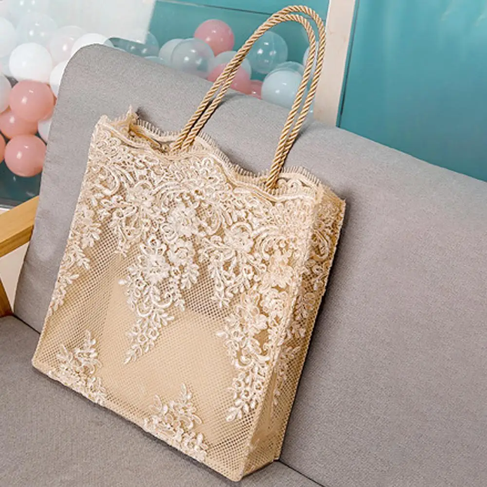 Lace Ladies Handbag Summer Beach Wedding Bridal Party Hand Bag Bolsa Feminina Women's Shoulder Bag Beach Tote Bag
Lace Ladies Handbag Summer Beach Wedding Bridal Party Hand Bag Bolsa Feminina Women's Shoulder Bag Beach Tote Bag