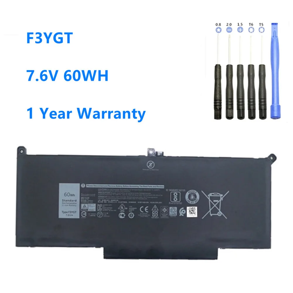 New F3YGT 60WH Laptop Battery for DELL Latitude 12 7000 E7280 E7290 E7380 E7390 E7480 E7490 F3YGT 2X39G DJ1J0
New F3YGT 60WH Laptop Battery for DELL Latitude 12 7000 E7280 E7290 E7380 E7390 E7480 E7490 F3YGT 2X39G DJ1J0