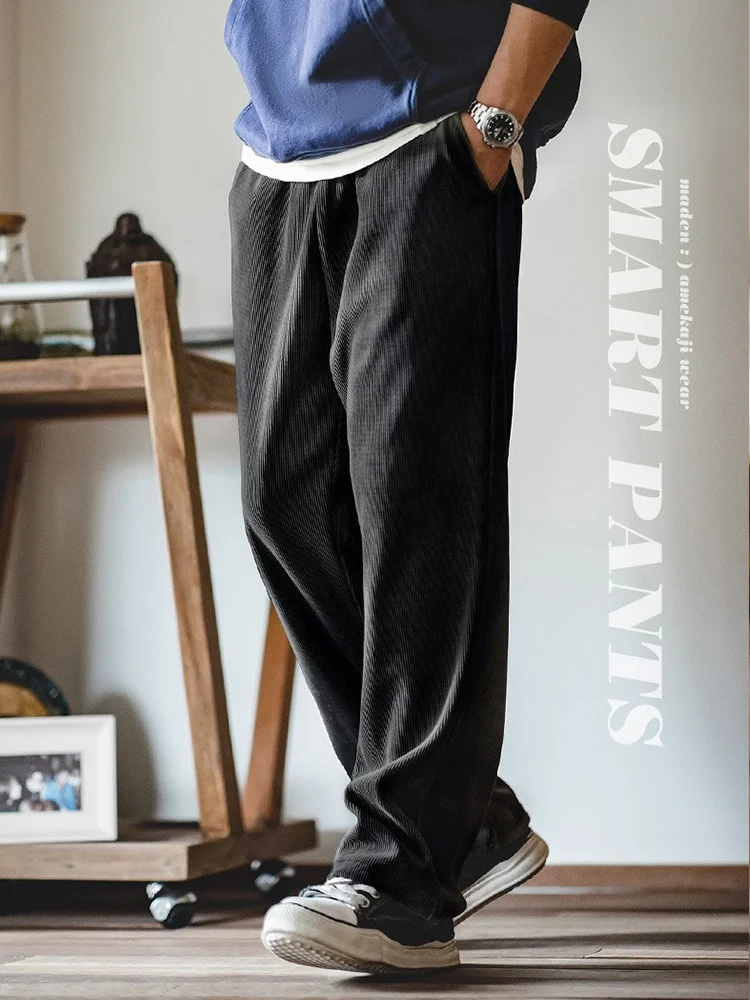 Maden Workwear Japanese Sle Chino Pants Smart Cuffed Lazy Straight Casual Long Trousers for Men Autumn Season Polyester Fabric
Maden Workwear Japanese Sle Chino Pants Smart Cuffed Lazy Straight Casual Long Trousers for Men Autumn Season Polyester Fabric