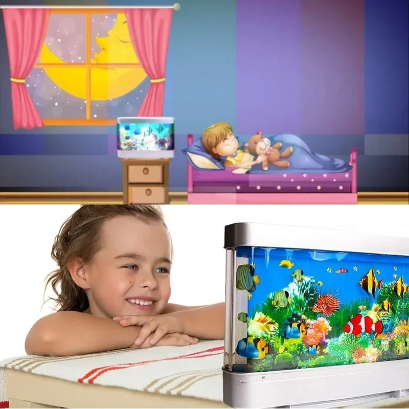 Tropical Fish Tank Lamps Artificial Aquarium Decor Virtual Ocean in Motion Night Light For Children Halloween Christmas Gift Toy
Tropical Fish Tank Lamps Artificial Aquarium Decor Virtual Ocean in Motion Night Light For Children Halloween Christmas Gift Toy