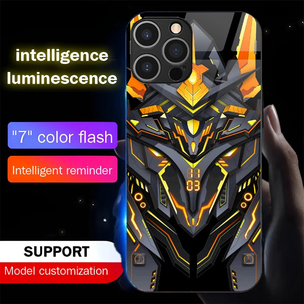 Battle Armor Mech Design Luminous Glass LED Call Light Up Flash Phone Case Cover For iPhone 16 E 15 14 13 12 11 Pro Max XR Plus
Battle Armor Mech Design Luminous Glass LED Call Light Up Flash Phone Case Cover For iPhone 16 E 15 14 13 12 11 Pro Max XR Plus