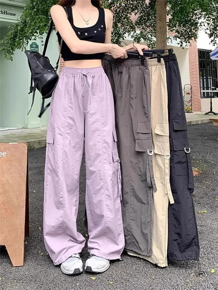 plus Size Women's High Waist Wide Leg Workwear Pants Summer Loose Fit Hong Kong Style Drawstring Trousers Casual Long Pants
plus Size Women's High Waist Wide Leg Workwear Pants Summer Loose Fit Hong Kong Style Drawstring Trousers Casual Long Pants